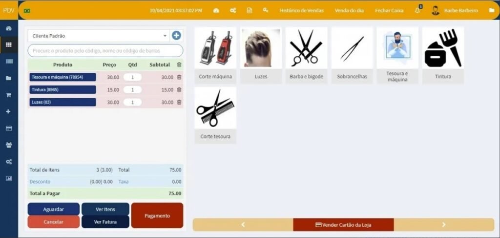 Sistema Barbearia